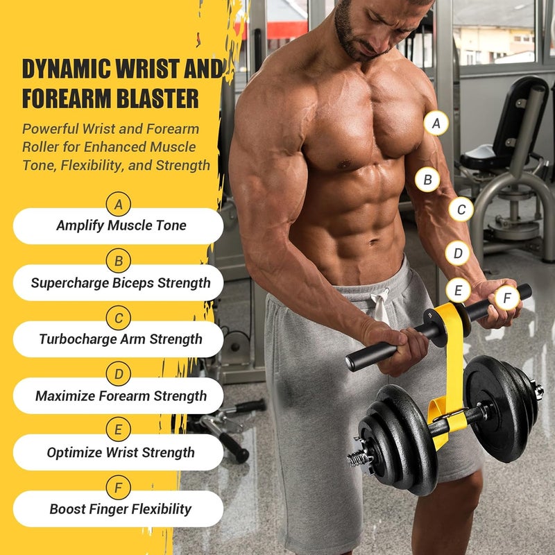 AJKPL Forearm Strengthener and Wrist Roller, 43.3 in Or 51.2 in Ultra-Strong Nylon Webbing Wrist & Forearm Blaster with Quick Locking Mechanism, Durable Anti-Slip Grip Handles for Forearm Strength Training - Image 5